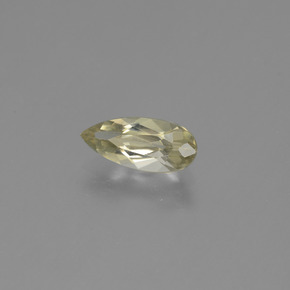 1.19캐럿 천연 옅은 노랑 컬러체인지 디아스포어, 배 모양, 10.3×4.7 mm, VVS-VS