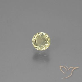 0.54캐럿 천연 라이트 옐로우 컬러체인지 디아스포어, 라운드 컷, 4.60 mm, VS