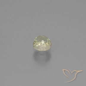 0.54캐럿 천연 라이트 옐로우 컬러체인지 디아스포어, 라운드 컷, 4.60 mm, VS