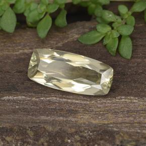 1.35캐럿 천연 매우 연한 옐로우 컬러체인지 디아스포어, 쿠션 컷, 10.8×4.8 mm, VVS