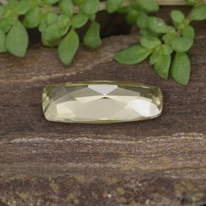 1.35캐럿 천연 매우 연한 옐로우 컬러체인지 디아스포어, 쿠션 컷, 10.8×4.8 mm, VVS