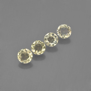 1.74캐럿 천연 매우 연한 옐로우 컬러체인지 디아스포어 보석, 라운드 컷, 4.78 mm, VVS-VS