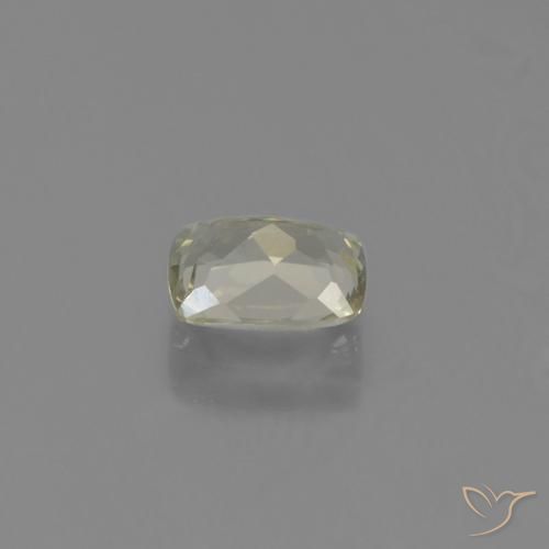 0.63캐럿 천연 연노랑 색상 변화 디아스포어, 방석, VVS-VS