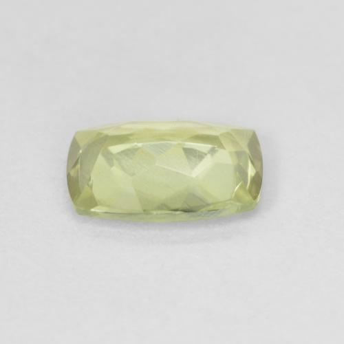 0.96캐럿 천연 라이트 옐로우 컬러체인지 디아스포어, 쿠션 컷, 7.4×5.3 mm, VVS-VS