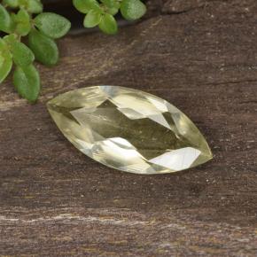 0.76캐럿 천연 라이트 옐로우 컬러체인지 디아스포어, 마퀴즈, 10.4×4.8 mm, VVS-VS