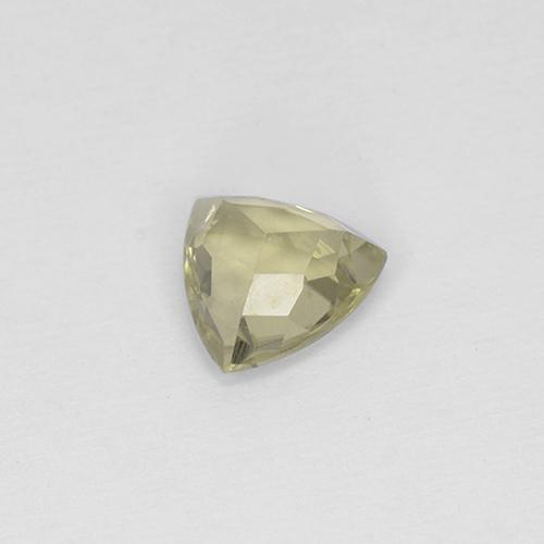 0.70캐럿 천연 라이트 옐로우 컬러체인지 디아스포어, 트릴리언, 6×5.8 mm, VS