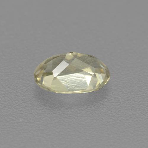 0.54캐럿 천연 라이트 옐로우 컬러체인지 디아스포어, 타원형 컷, 6.1×4.2 mm, VS