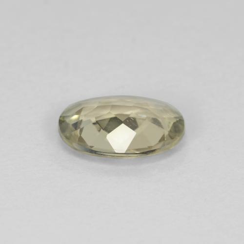 0.64캐럿 천연 갈색빛 옐로우 컬러체인지 디아스포어, 타원형 컷, 6.9×5.1 mm, VVS-VS