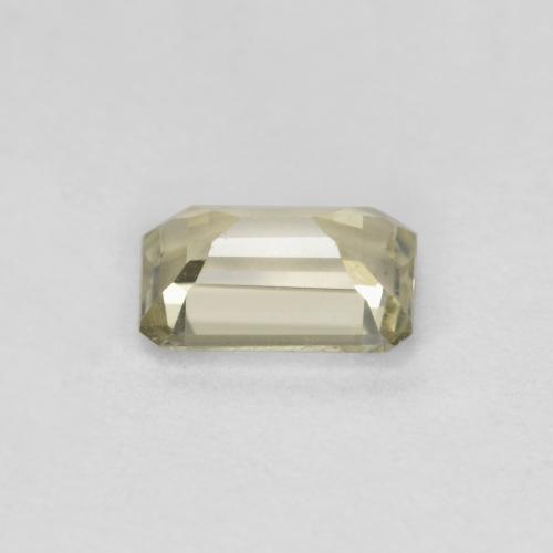 0.62캐럿 천연 매우 옅은 노란색 컬러체인지 디아스포어, 에메랄드 컷, 6.1×4 mm, VS