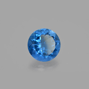 10.70캐럿 천연 바이올렛 블루 컬러 체인지 플루오라이트, 라운드 컷, VVS