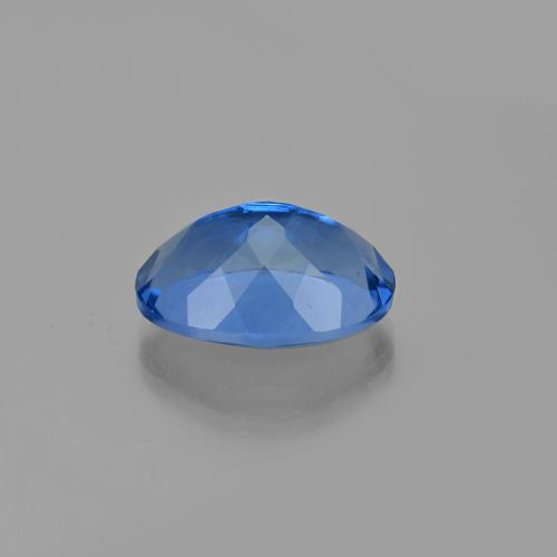 21.49캐럿 천연 밝은 파란색 컬러체인지 플루오라이트, 타원형 컷, 20.1×15.4 mm, VS