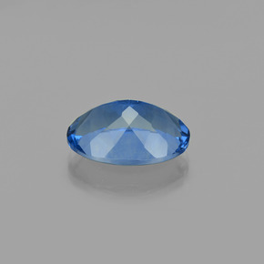 19.78캐럿 천연 밝은 파란색 컬러체인지 플루오라이트, 타원형 컷, 20×15 mm, VS