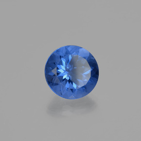 10.61캐럿 천연 바이올렛 블루 컬러 체인지 플루오라이트, 라운드 컷, VVS-VS