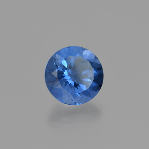 11.46캐럿 천연 바이올렛 블루 컬러 체인지 플루오라이트, 라운드 컷, VS