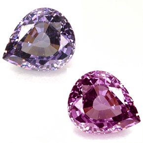 0.71캐럿 천연 녹갈색에서 레드핑크 컬러체인지 가넷, 배 모양, 6×5 mm, VS