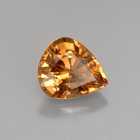 1.41캐럿 천연 골든 브라운에서 핑크 컬러체인지 가넷, 배 모양, 7.6×6.5 mm, VS