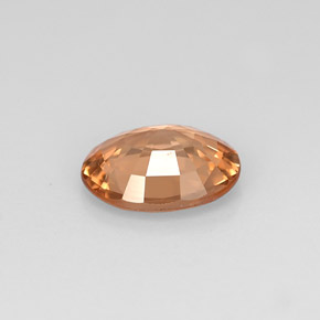 1.12캐럿 천연 골든 브라운에서 핑크 컬러체인지 가넷, 타원형 컷, 7.5×5.7 mm, VVS-VS