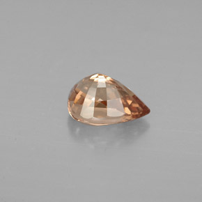 1.12캐럿 천연 핑크빛 로즈에서 오렌지 컬러체인지 가넷, 배 모양, 7×5.1 mm, VVS