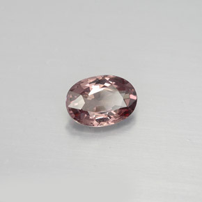 0.76캐럿 천연 핑크빛 로즈에서 레드 핑크 컬러체인지 가넷, 타원형 컷, 6.5×4.6 mm, VVS