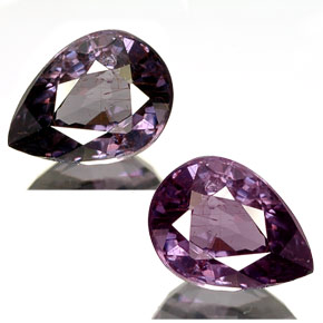 0.72캐럿 천연 청자색 컬러체인지 가넷, 배 모양, 6.3×4.6 mm, VS