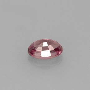 0.61캐럿 천연 핑크빛 로즈에서 오렌지 컬러체인지 가넷, 타원형 컷, 5.8×4 mm, VS