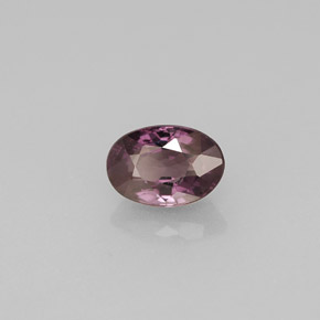0.68캐럿 천연 퍼플에서 레드 핑크 컬러체인지 가넷, 타원형 컷, 6×4.1 mm, VS