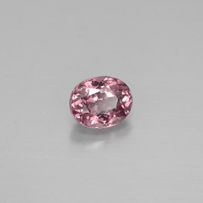 0.58캐럿 천연 핑크빛 로즈에서 레드 핑크 컬러체인지 가넷, 타원형 컷, 5.2×4.2 mm, VS