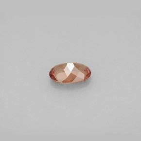 0.88캐럿 천연 골든 브라운에서 핑크 컬러체인지 가넷, 타원형 컷, 7.1×5 mm, VS