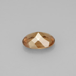 1.37캐럿 천연 골든 브라운에서 오렌지 색상 변경 가넷, 타원형 컷, VS