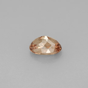 0.73캐럿 천연 갈색빛 로즈에서 레드 컬러체인지 가넷, 타원형 컷, 6.1×4.1 mm, VS-SI