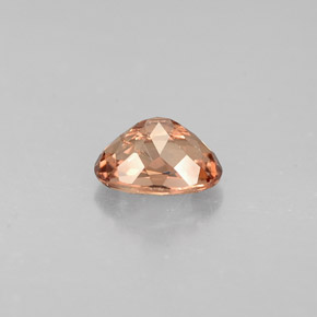 0.74캐럿 천연 골든 브라운에서 핑크 컬러체인지 가넷, 타원형 컷, 6.1×4.1 mm, VS