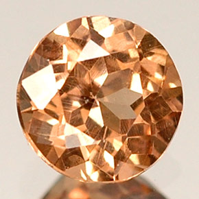 0.45캐럿 천연 오렌지 컬러체인지 가넷, 라운드 컷, 4.59 mm, VS