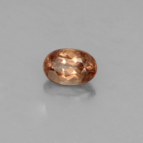 0.58캐럿 천연 갈색빛 로즈에서 레드 컬러체인지 가넷, 타원형 컷, 5.8×4 mm, VS