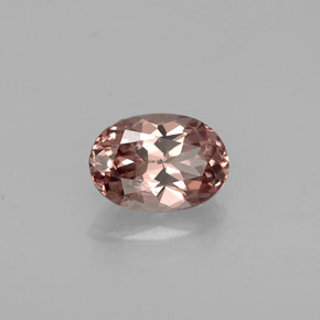 0.59캐럿 천연 핑크빛 로즈에서 레드 핑크 컬러체인지 가넷, 타원형 컷, 5.9×4.1 mm, VS