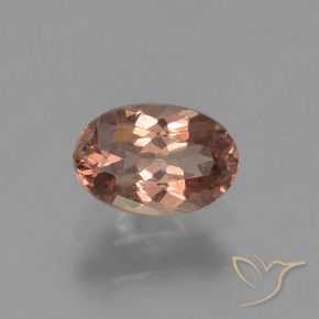 0.67캐럿 천연 히코리 브라운 컬러체인지 가넷, 타원형 컷, 6.1×4.1 mm, VS