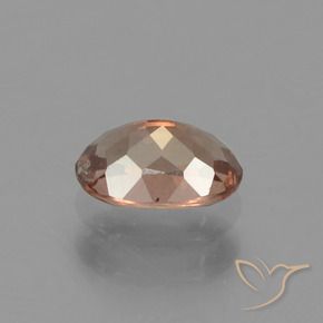 0.67캐럿 천연 히코리 브라운 컬러체인지 가넷, 타원형 컷, 6.1×4.1 mm, VS