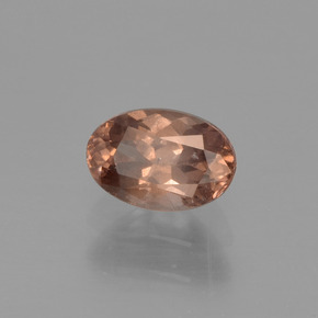 0.73캐럿 천연 미디엄 브라운 컬러체인지 가넷, 타원형 컷, 6.1×4.1 mm, VS
