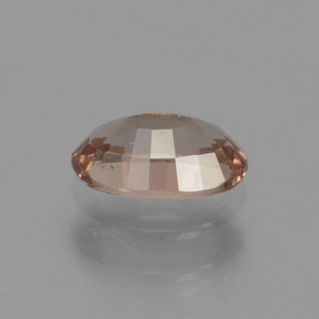0.59캐럿 천연 미디엄 브라운 컬러체인지 가넷, 타원형 컷, 6.1×4.1 mm, VS