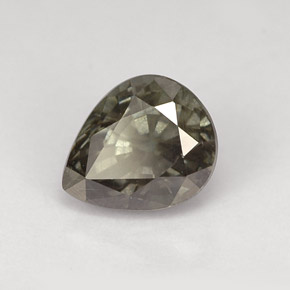 1.58캐럿 천연 녹갈색에서 레드핑크 컬러체인지 가넷, 배 모양, 7.1×5.8 mm, VS