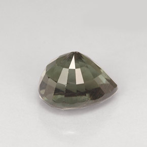 1.58캐럿 천연 녹갈색에서 레드핑크 컬러체인지 가넷, 배 모양, 7.1×5.8 mm, VS
