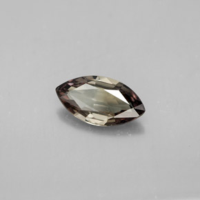 1.34캐럿 천연 녹갈색에서 레드핑크 컬러체인지 가넷, 마퀴즈, 10.2×5.4 mm, VS