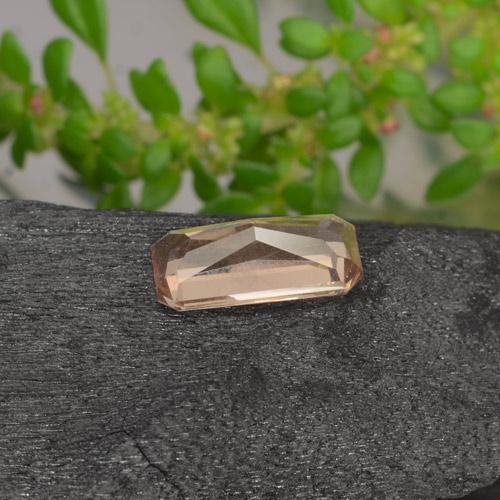 0.71캐럿 천연 히코리 브라운 색상 변경 가넷, 에메랄드 컷, VS-SI