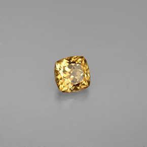 0.81캐럿 천연 골든 브라운에서 오렌지 컬러체인지 가넷, 쿠션 컷, 5.1×5 mm, VS