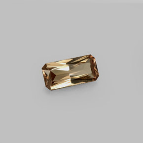 1.28캐럿 천연 녹갈색에서 레드핑크 컬러체인지 가넷, 에메랄드 컷, 9.1×4.5 mm, VVS-VS