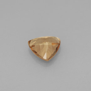 0.86캐럿 천연 골든 브라운에서 오렌지 컬러체인지 가넷, 트릴리언, 6×5.9 mm, VS