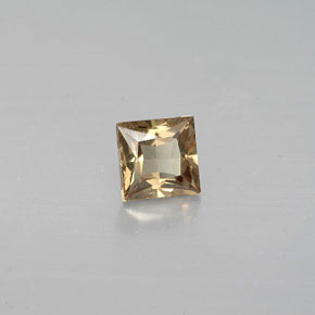 0.50캐럿 천연 골든 브라운에서 오렌지 컬러체인지 가넷, 스퀘어, 4.2×4.2 mm, VVS-VS
