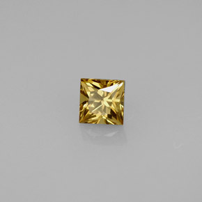 0.55캐럿 천연 녹색을 띤 갈색에서 주황색 색상 변경 가넷, 정사각형, VVS-VS