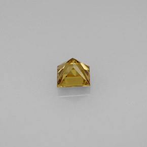0.55캐럿 천연 녹색을 띤 갈색에서 주황색 색상 변경 가넷, 정사각형, VVS-VS