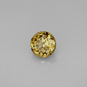 0.96캐럿 천연 골든 브라운에서 오렌지 컬러체인지 가넷, 라운드 컷, 5.60 mm, VS