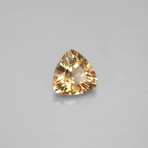 0.74캐럿 천연 골든 브라운에서 핑크 컬러체인지 가넷, 트릴리언, 5.8×5.7 mm, VVS-VS